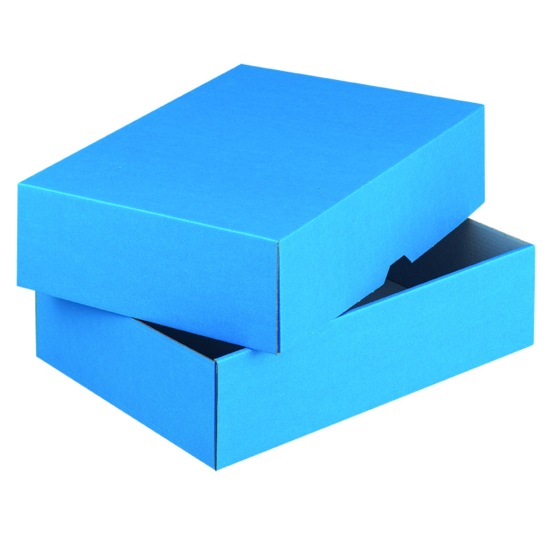 Stulpschachtel Blau – 301 × 213 × 80 mm – 50 Stk.