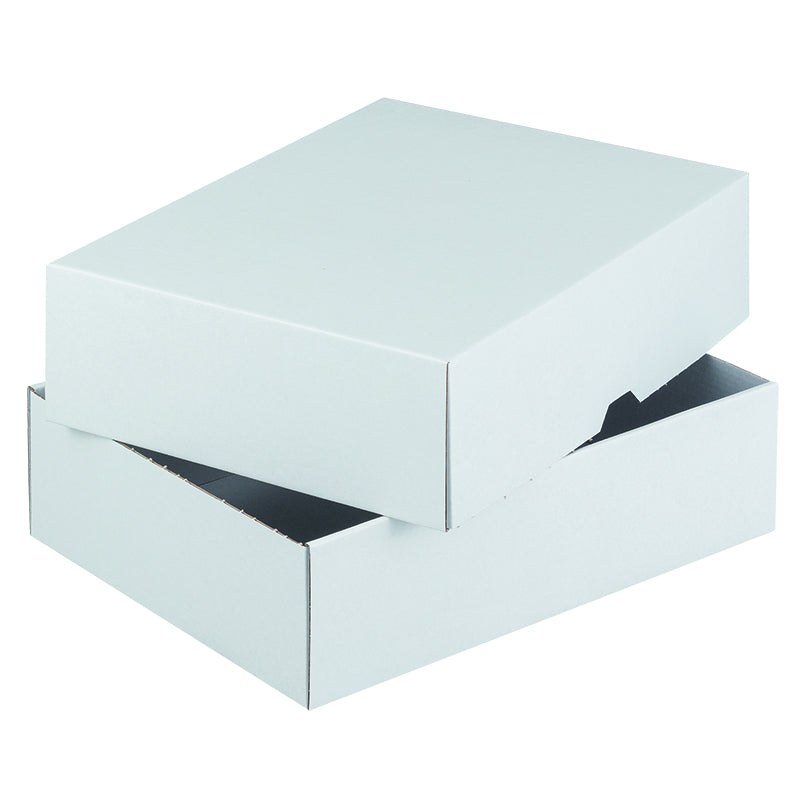 Stulpschachtel Weiss – 214 × 151 × 25 mm – 100 Stk.