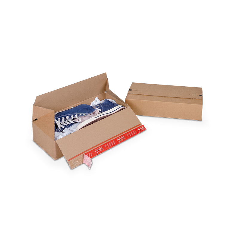 Colompac Eurobox Umzugsbox, braun – 400 × 200 × 100 mm – 10 Stk.