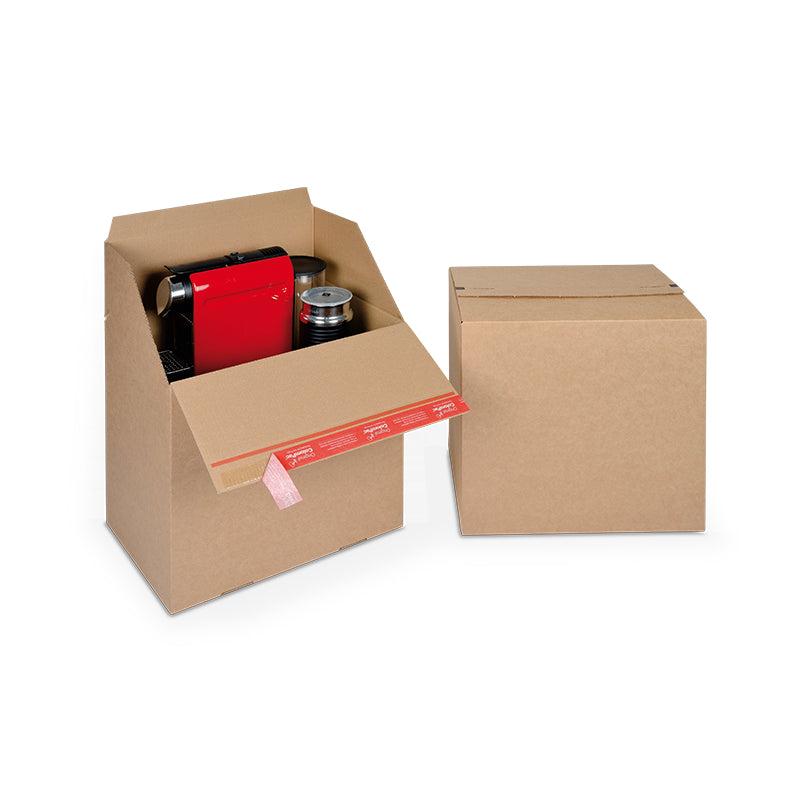 Colompac Eurobox Umzugsbox, braun – 400 × 300 × 400 mm – 10 Stk.