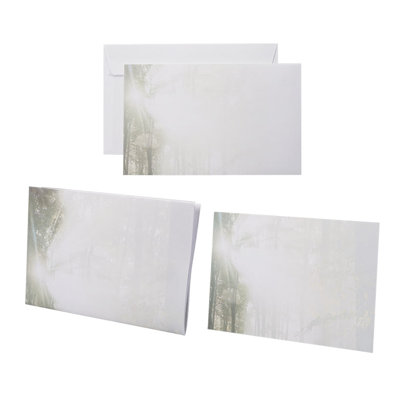 Trauer-briefumschlag Couvert 190 × 120 mm, ohne Fenster, matt, weiss, 100 g/m² – 500 Stk.