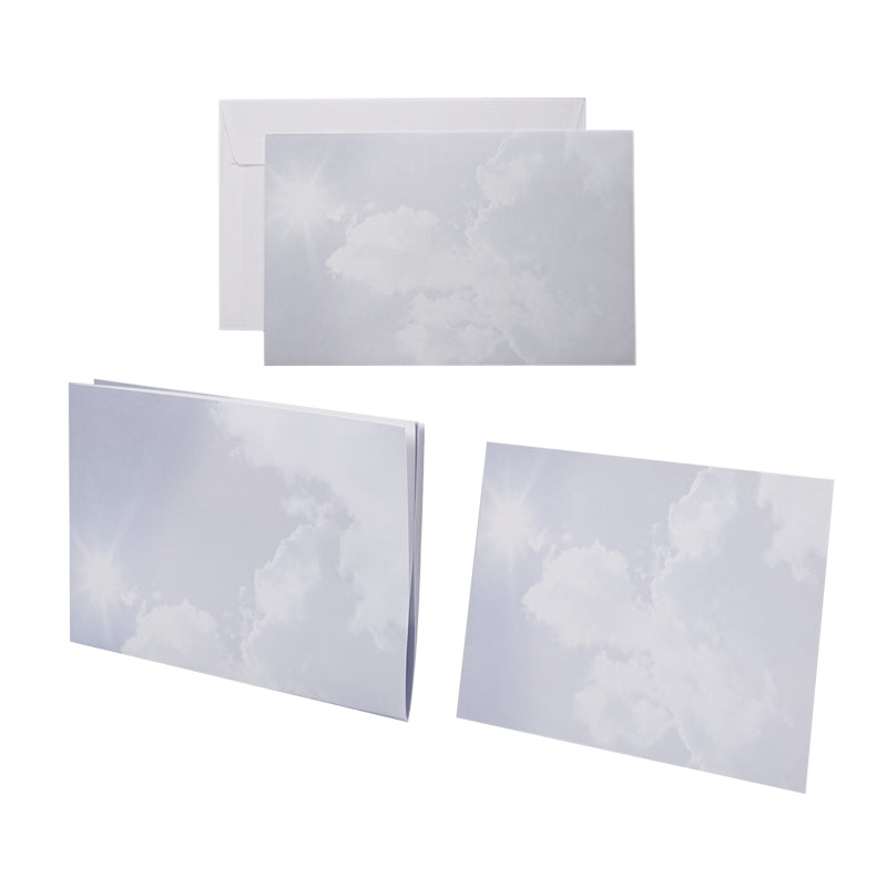 Trauerbogen Grusskarte Trauer Himmel – 180 × 225 mm – 100 g/m² holzfrei, 500er Pack