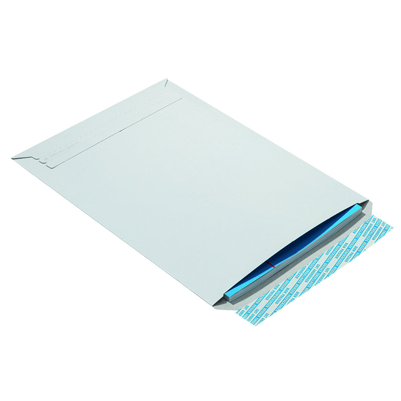 Briferm Karton-Versandtasche – 250 × 350 mm, Schmalseite offen, Vollpappe, weiss – 200 Stück