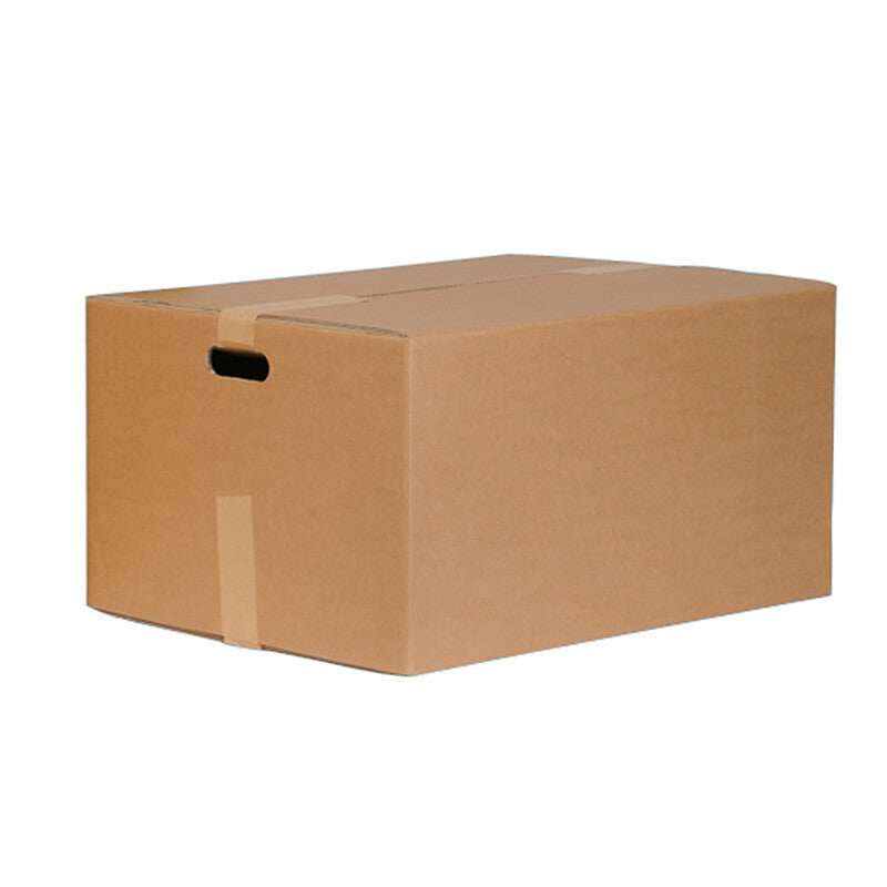 Tragebox Umzugsbox, braun, mit Grifföffnungen – 550 × 320 × 325 mm – 10 Stk.