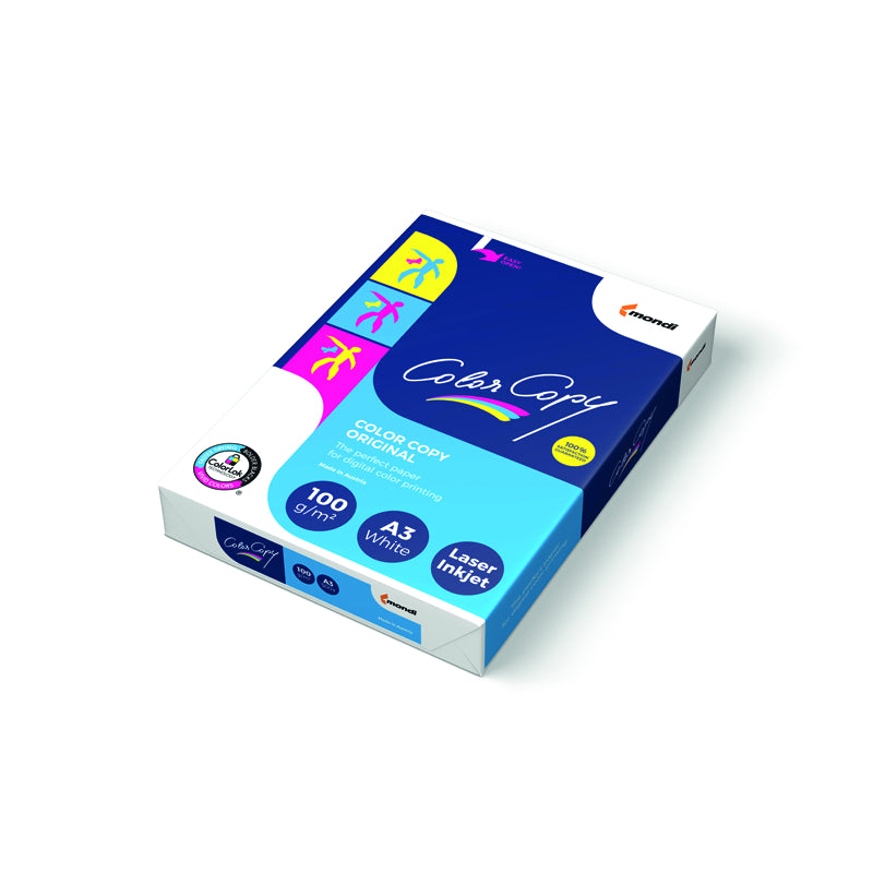 Color Copy Kopierpapier seidenmatt hochweiss – A3, 100 g/m², 48'000 Blatt