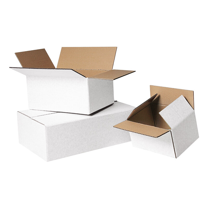 Wellkarton-faltboxe Faltbox, weiss – 250 × 180 × 150 mm – 25 Stk.