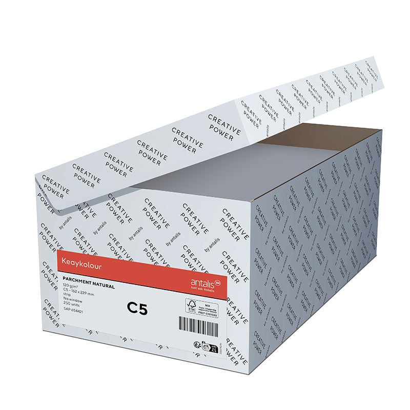 Keaykolour Couvert C5, ohne Fenster, Royal Blue, Kreativpapier – 50 Stk.