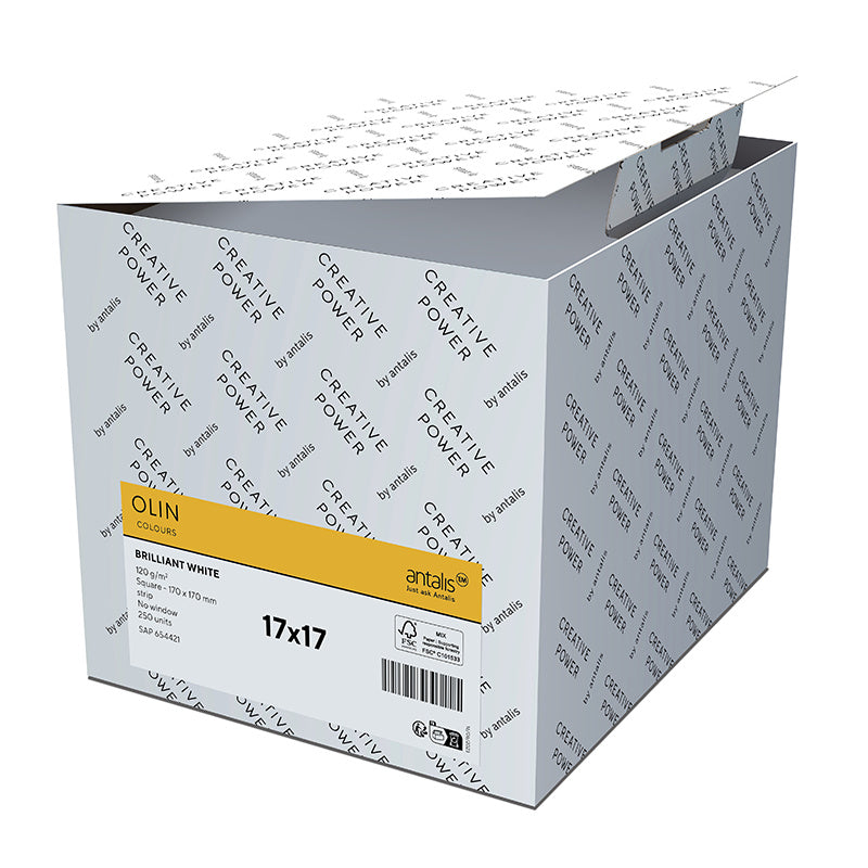 Olin Couvert C6, ohne Fenster, Mohnrot, 120 g/m² – 50 Stk.