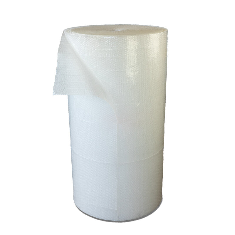 Luftpolsterfolievlieskasch. Luftpolsterfolie, vlieskaschiert – 1500 mm × 100 m – 100 µm, 3-lagig, Aussendurchmesser 600 mm – weiss – 1 Rolle