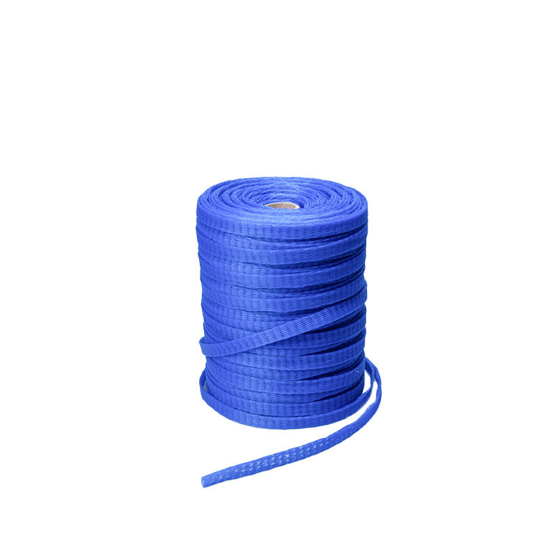Verpackungsnetz Typ 25 – 20 mm × 250 m – Durchmesserbereich 20–50 mm – LD-PE, blau – 1 Rolle