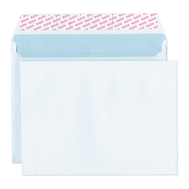 Seitenfaltentaschen Papierversandtasche – 239 × 324 × 20 mm, Seitenfalz, weiss – 200 Stück