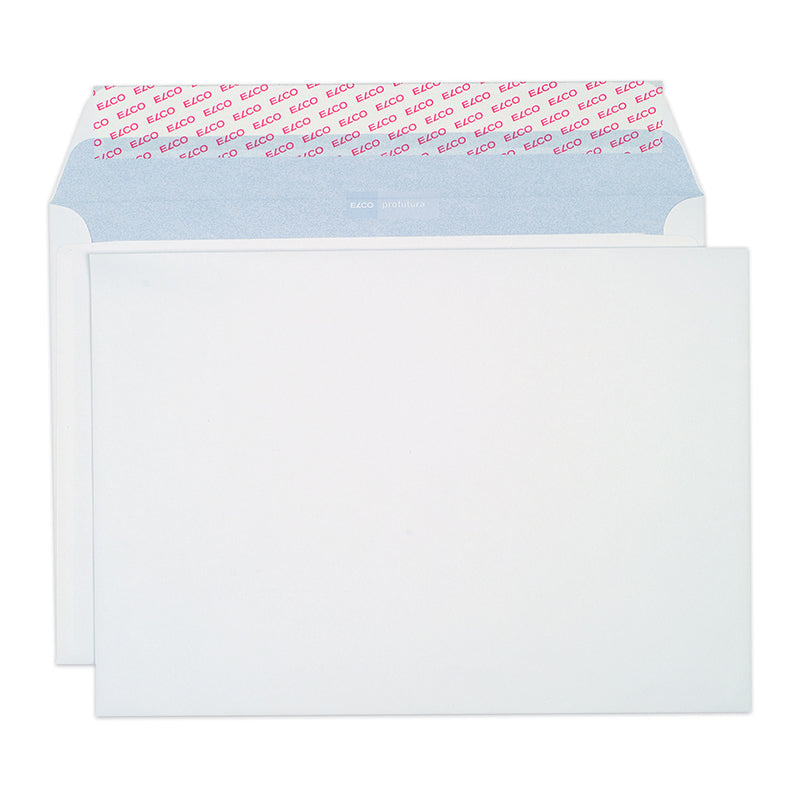 Elco Couvert B4, ohne Fenster, selbstklebend, naturweiss, 120 g/m², Recyclingpapier, Profutura – 250 Stk.