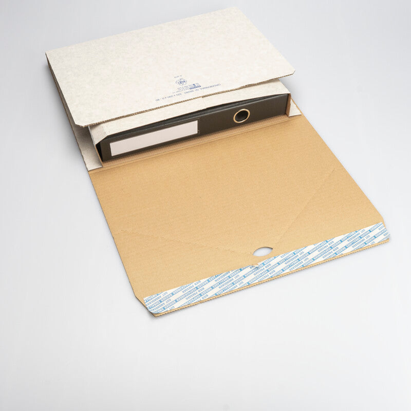 Einwickelverpackung Ordnerverpackung, weiss – 320 × 290 × 80 mm – 25 Stk.