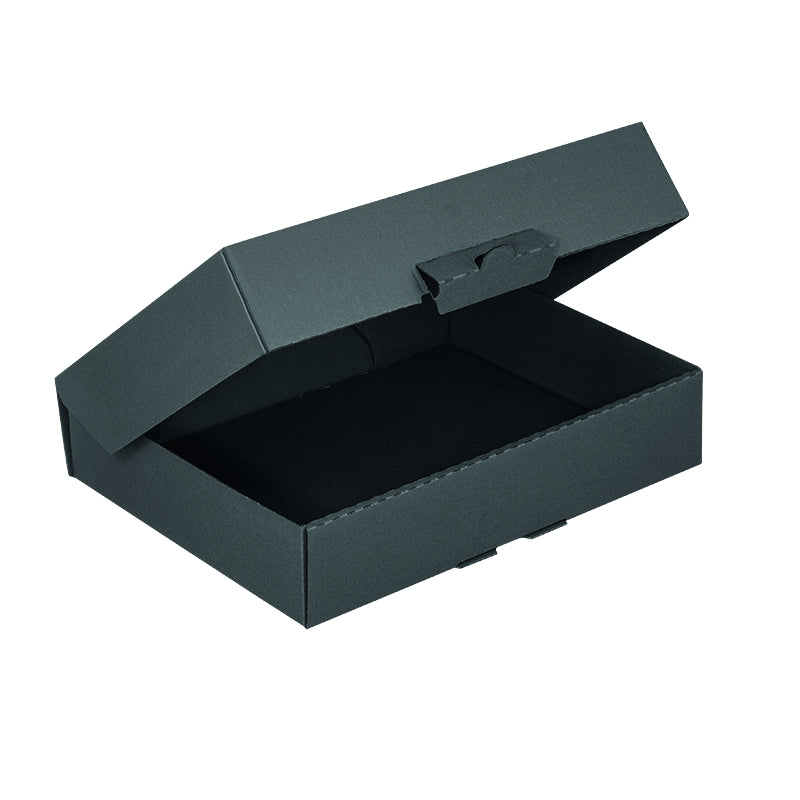 Klappschachtel Schwarz – 301 × 213 × 45 mm – 1 Stk. (Ab 50 Stk.)