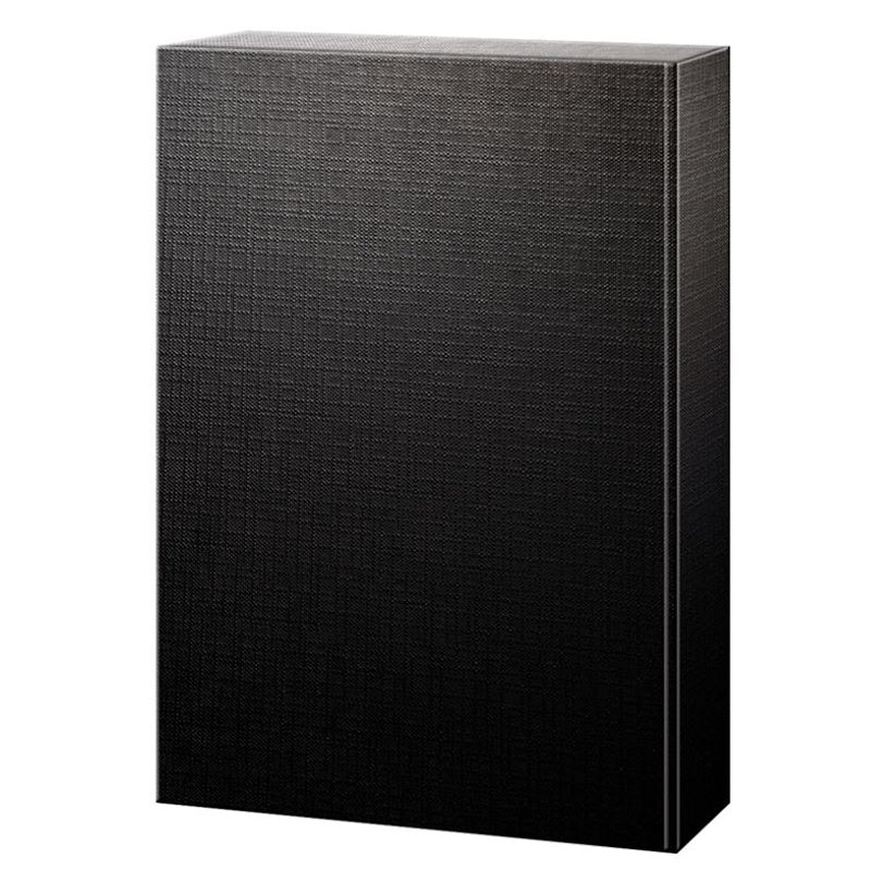 Weinpräsentkarton Geschenkbox – Kraftliner – 360 × 260 × 93 mm – Schwarz – 25 Stk.