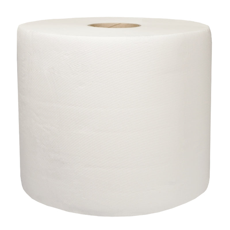 Putztuchrollen 100% Zellstoff, 2-lagig – für viele Oberflächen, weiss, 24,8 × 25 cm, 2 Stk.