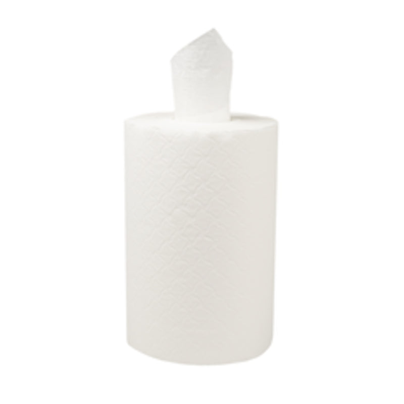 Handtuchrollen Handtuchrolle – 2-lagig, Zellstoff, Weiss, 210 mm × 60,00 m, 12 Rollen