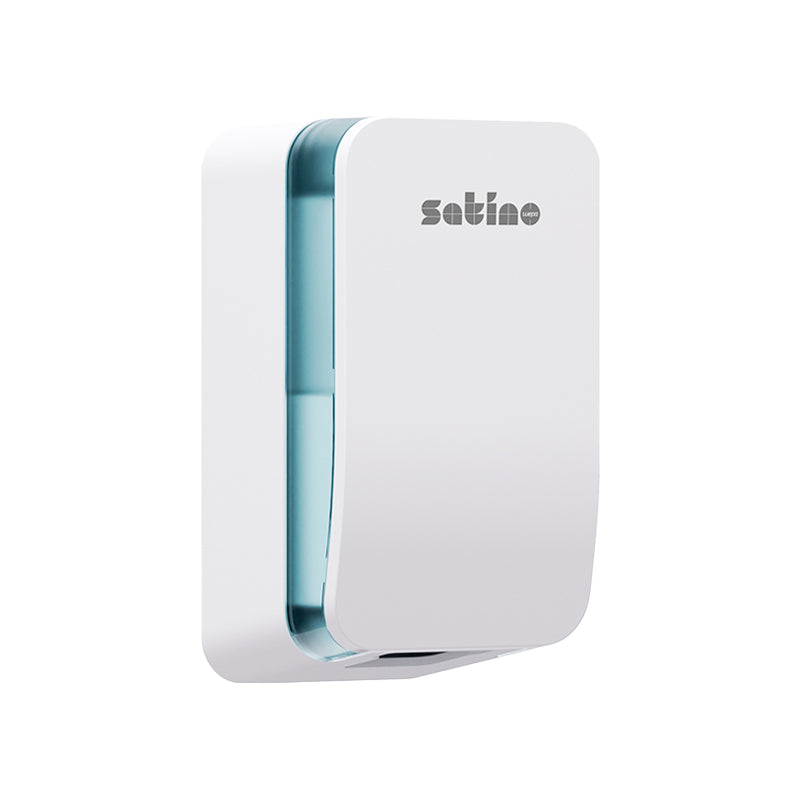 Satino satino Satino Clean & Care – Seifenspender, Touchfree, 500 ml, Kunststoff, Weiss, B 118 × H 230 × T 122 mm