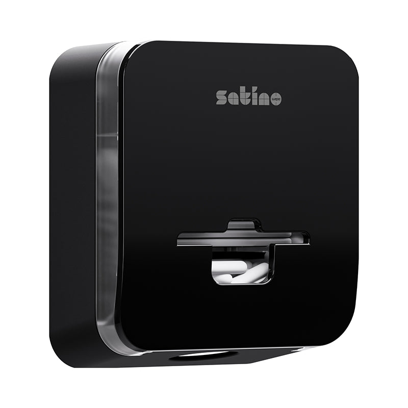 Satino satino Satino Hygienebeutelspender – Kunststoff, Schwarz, 25,1 × 21,2 × 11,6 cm, für Satino-Spender-Serie