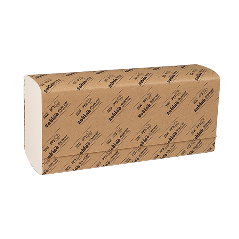 Satino satino Satino Falthandtuch Prestige – Z-Falz, 2-lagig, Zellstoff, weiss, 240×240 mm, 3750 Stk.