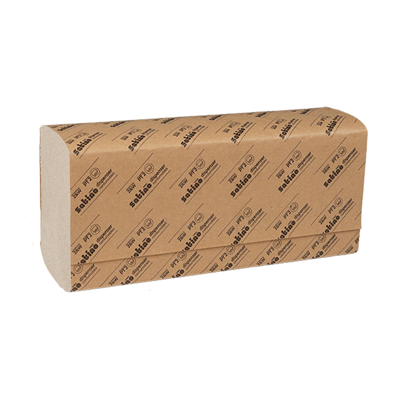 Satino satino Satino Falthandtuch PureSoft – Z-Falz, 2-lagig, Recyclingpapier, Naturweiss, 240 × 240 mm – 120'000 Stück