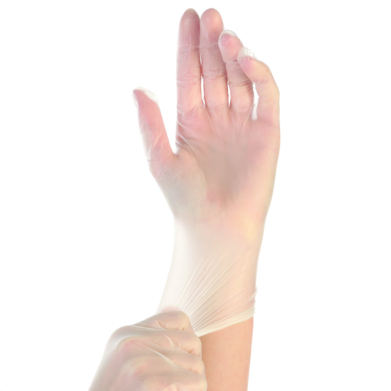 Handschuhe Ideal – Einweghandschuhe Vinyl, Ideal Light – XL, 1000 Stück – Transparent, EN 374-5:2016 (Virus), EN 374-1:20