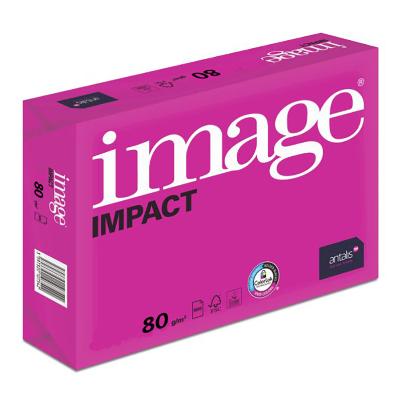 Image Impact Kopierpapier – 223×318 mm, 80 g/m², hochweiss – FSC – 500 Blatt