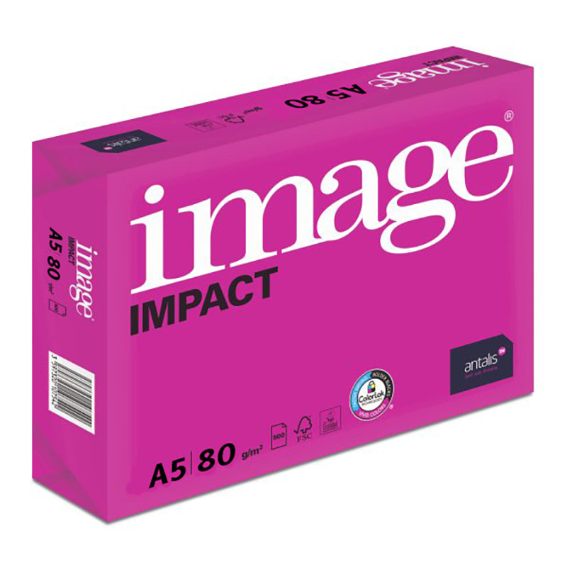 Image Impact Kopierpapier hochweiss – A5, 80 g/m², 1'000 Blatt