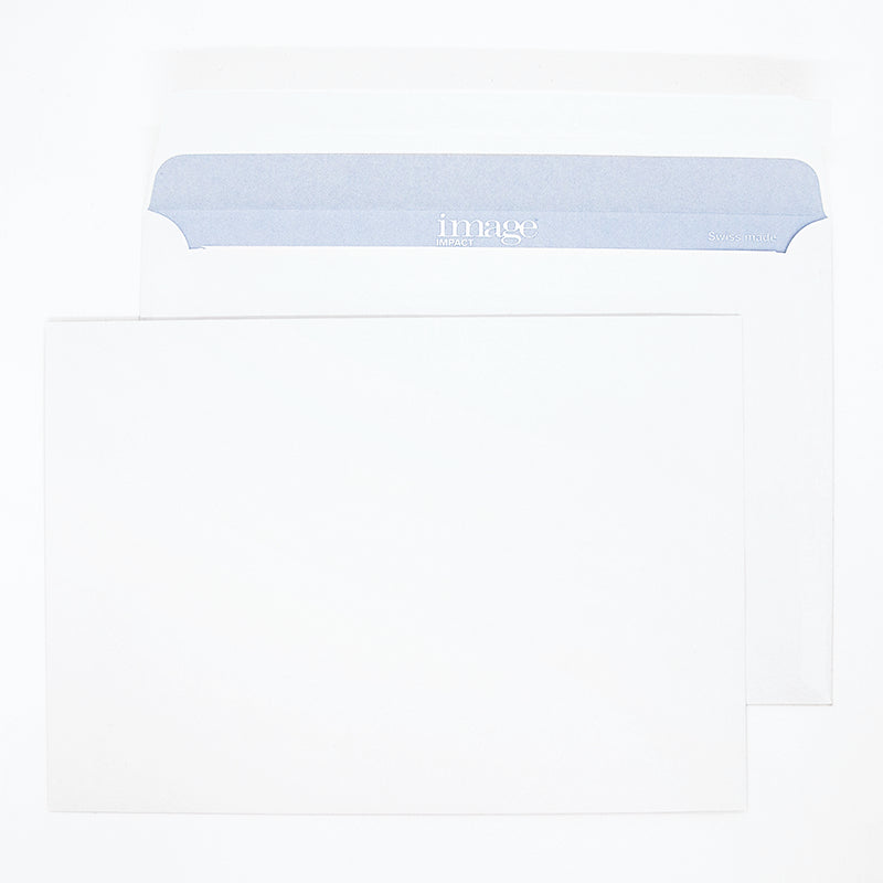 Image Couvert B5 (250 × 176 mm), ohne Fenster, haftklebend (Optifix), hochweiss, 100 g/m², Papier – 500 Stk.