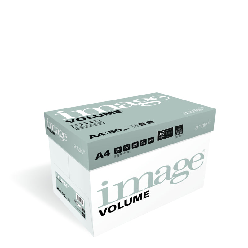Image Volume Kopierpapier Hochweiss – A4, 80 g/m², 4-fach gelocht, 2'500 Blatt