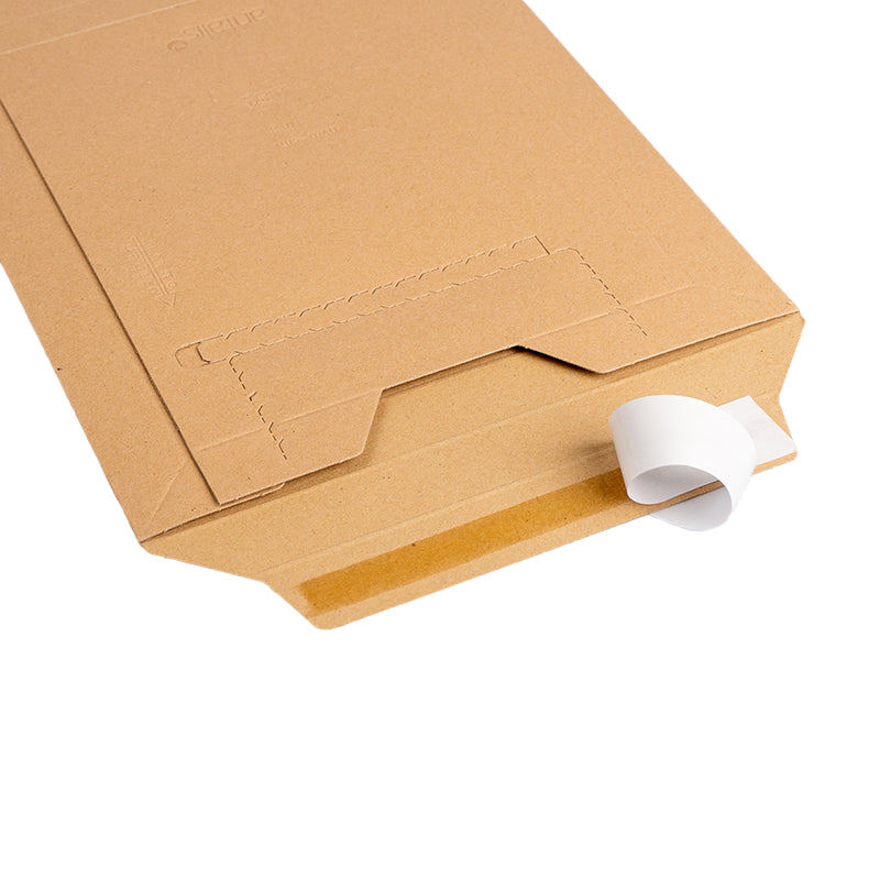 Antalis Karton-Versandtasche – 240 × 315 mm, Öffnung Schmalseite, Vollpappe, Braun – 50 Stück