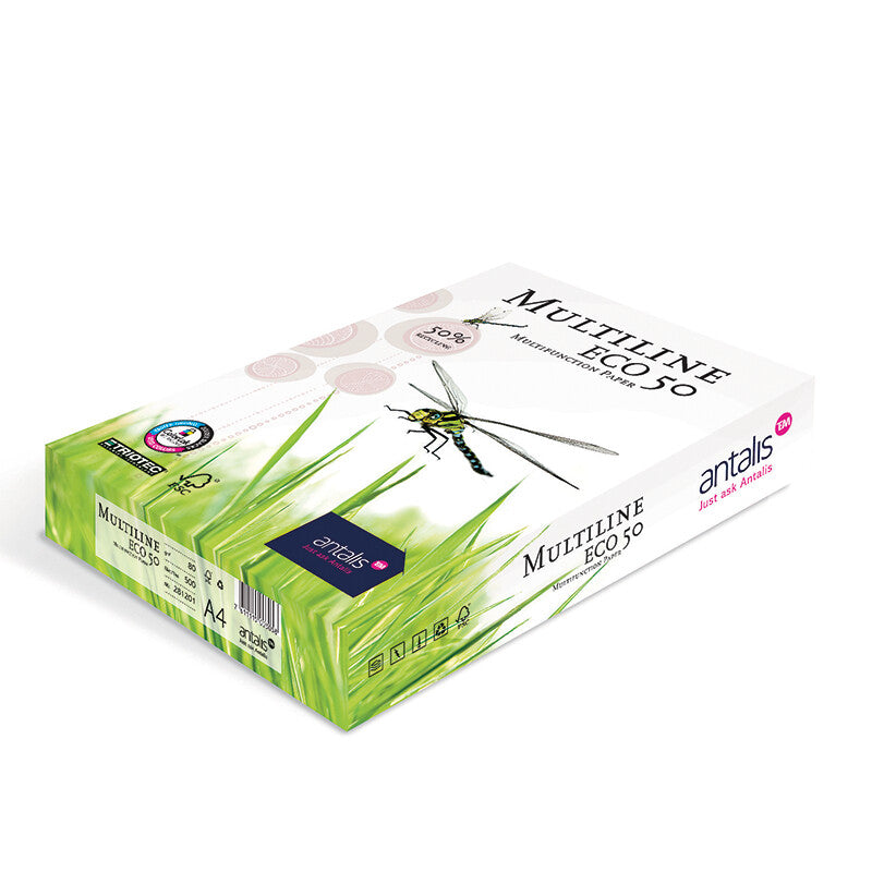Multiline Eco 50 Kopierpapier Hochweiss – A4, 80 g/m², 25'000 Blatt