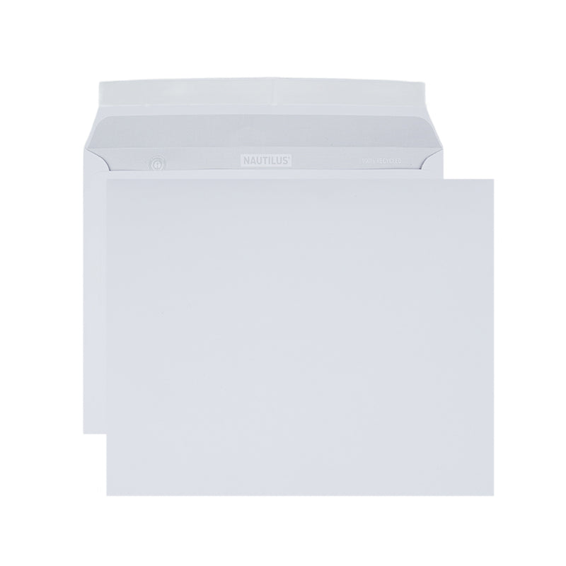 Nautilus Couvert C5, ohne Fenster, matt weiss, 100 g/m² – 500 Stk.