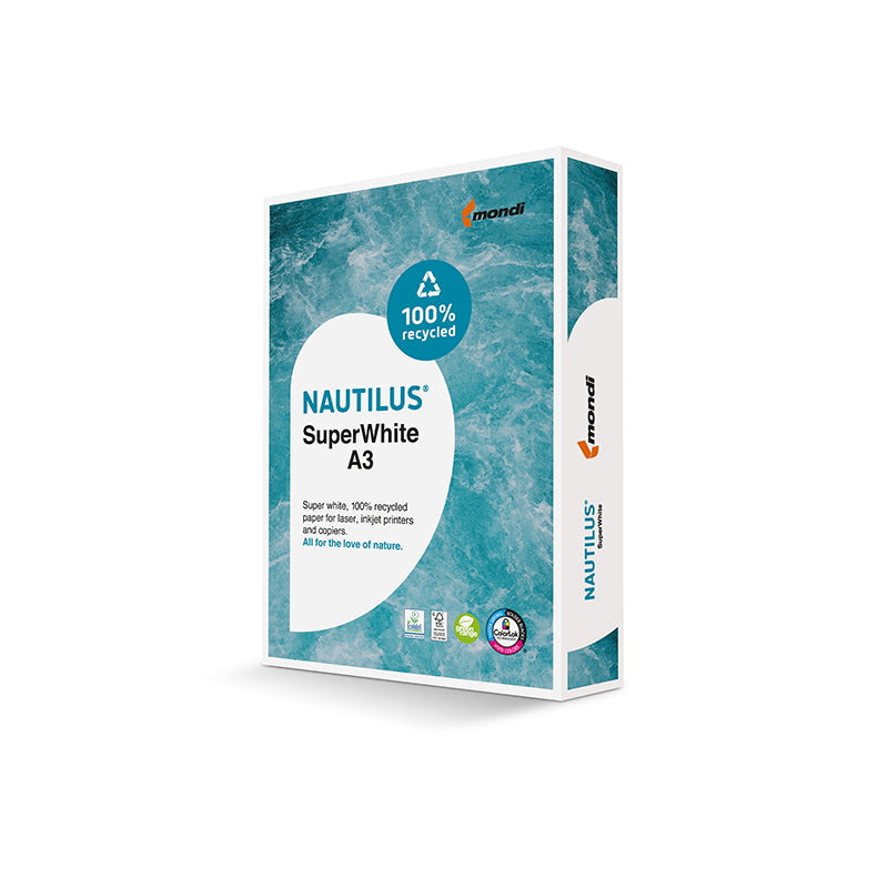 Nautilus Kopierpapier – A3, 120 g/m², hochweiss – FSC – 250 Blatt