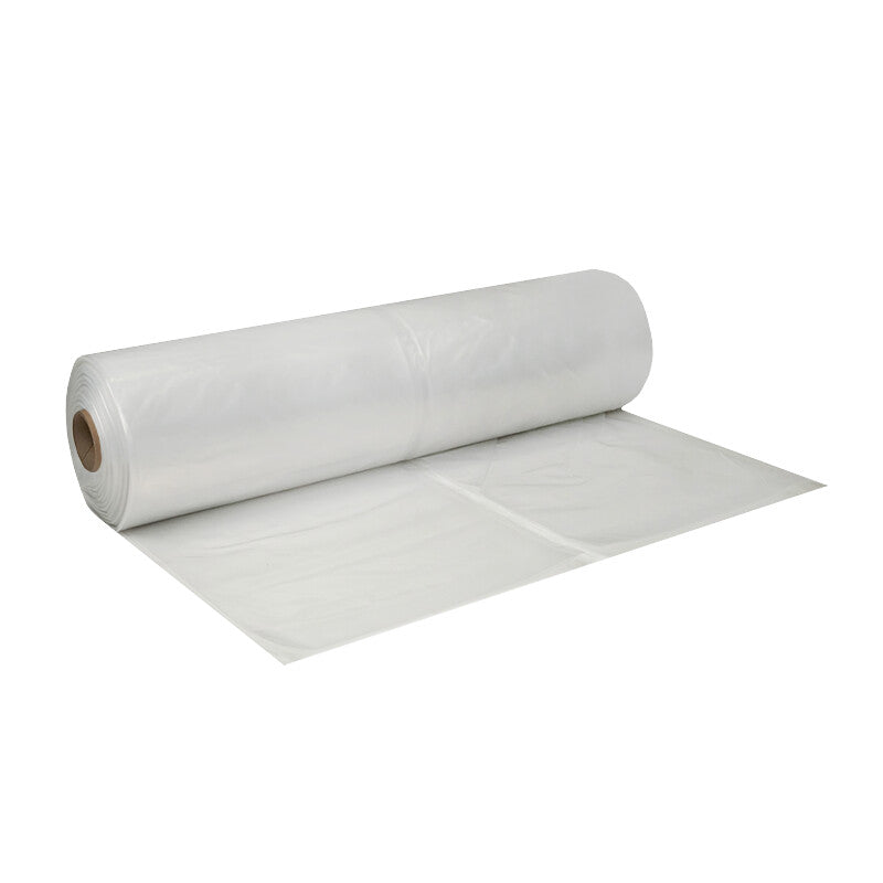 Halbschlauchfolie 1500 mm × 50 m – 200 µm, Breite aufgefaltet 3000 mm – PE, transparent – 1 Rolle