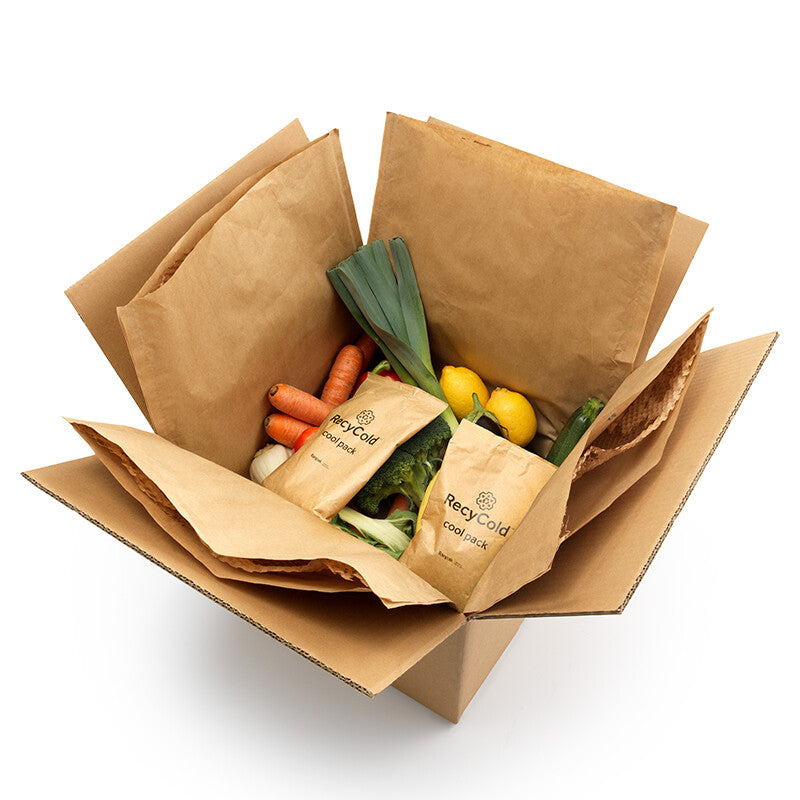 RecyCold Füllmaterial – Papier, PE-beschichtet, Braun, 0,20 kg