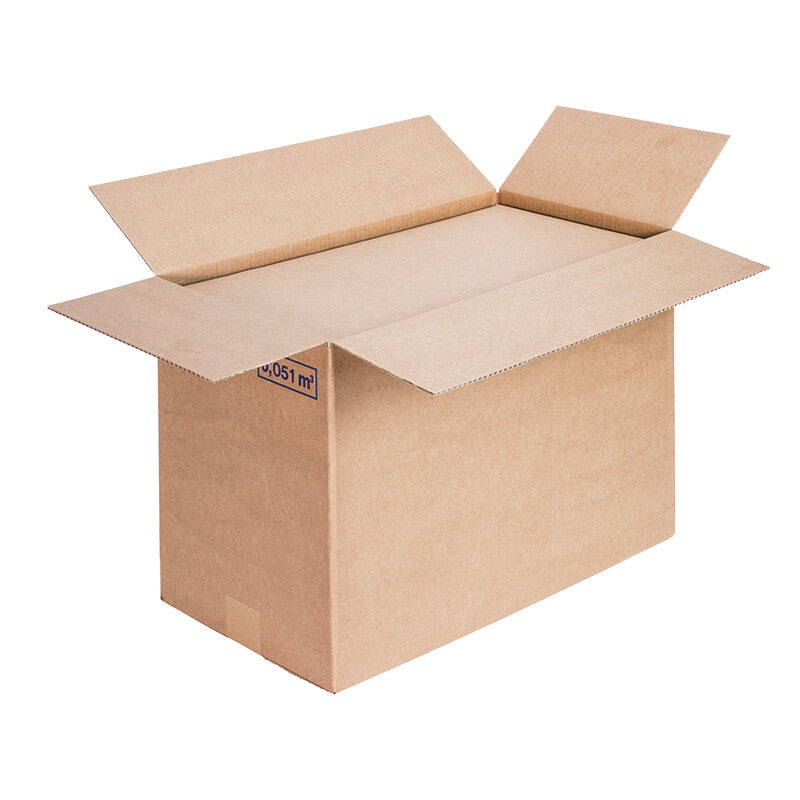 Wellkarton-faltboxe Umzugsbox, braun – 590 × 390 × 215 mm – 10 Stk.