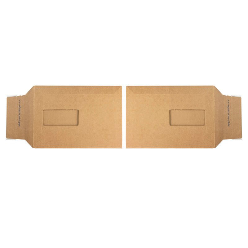 Mikrowell-versandtasche Karton-Versandtasche – 176 × 246 mm, Öffnung Schmalseite, Wellkarton, Braun, Selbstklebend – 1 Stk. (Ab 50 Stk.)