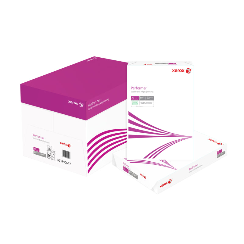Xerox Performer Kopierpapier Weiss – A3, 80 g/m², 2'500 Blatt