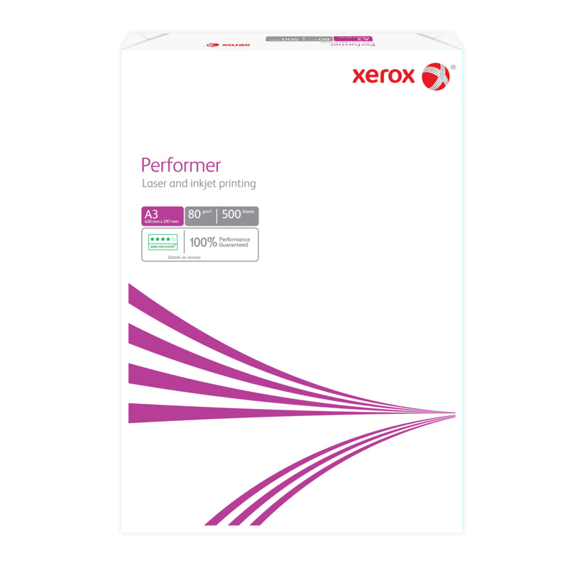 Xerox Performer Kopierpapier – A3, 80 g/m², weiss – 50000 Blatt