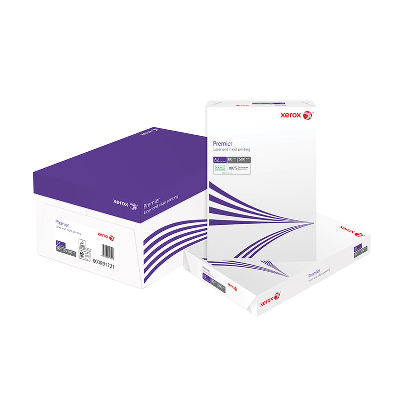 Xerox Premier Kopierpapier – A3, 80 g/m², weiss – 25000 Blatt