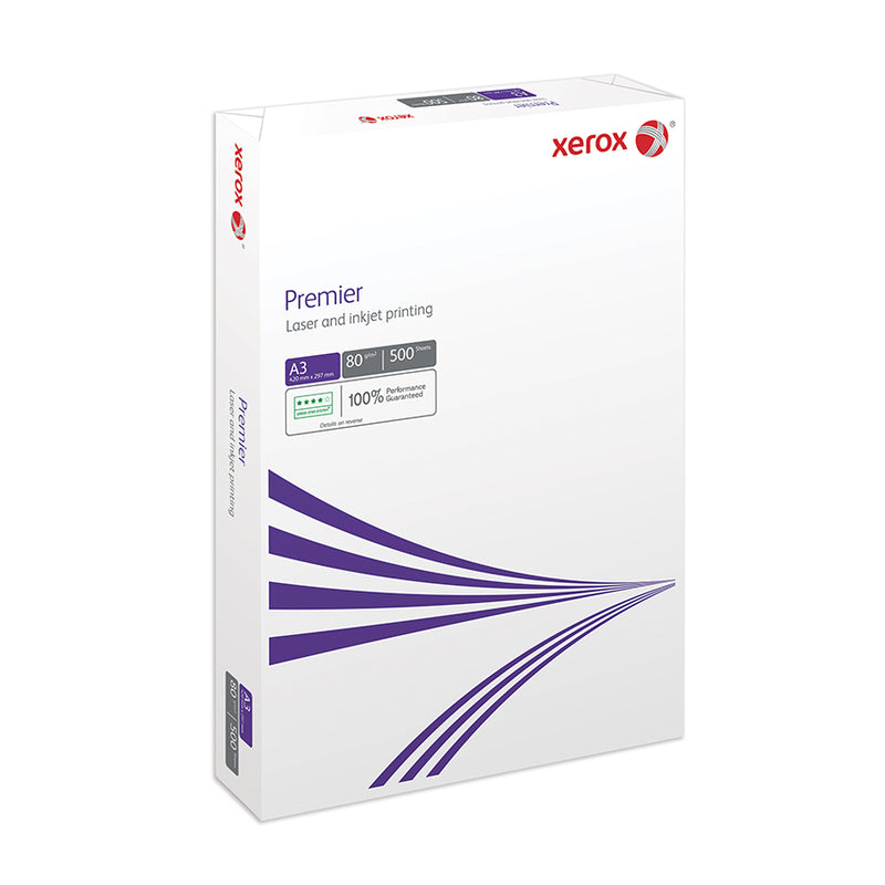 Xerox Premier Kopierpapier – A3, 80 g/m², weiss – 25000 Blatt