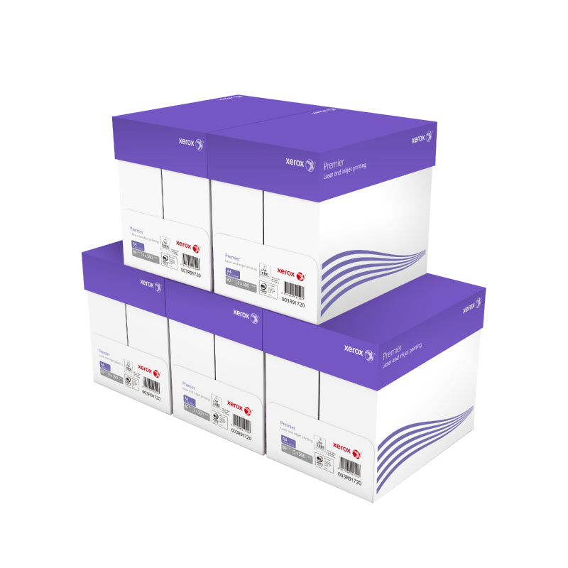 Xerox Premier Kopierpapier – A4, 80 g/m², weiss – 70% PEFC, holzfrei, ECF – 25'000 Bogen