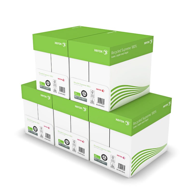 Xerox Recycled Supreme100% Xerox Recycled Supreme Recyclingpapier matt weiss – A4, 80 g/m², 25'000 Blatt