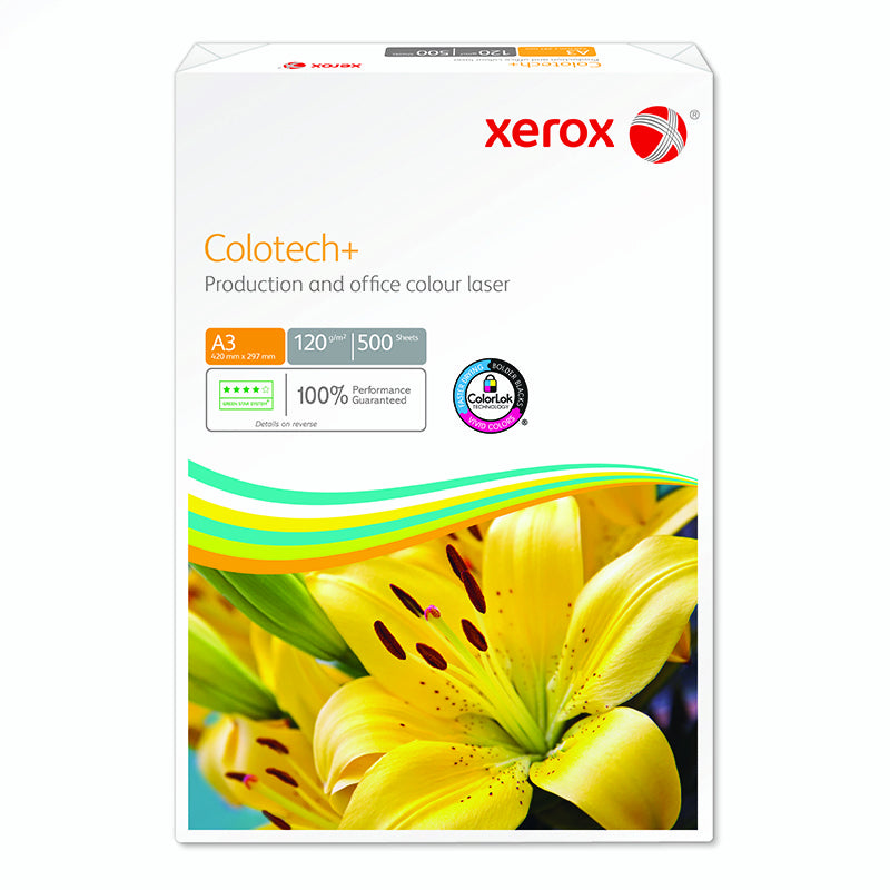 Xerox Colotech+ Beschichtetes Laserpapier glänzend – A3, 120 g/m², 2'000 Blatt