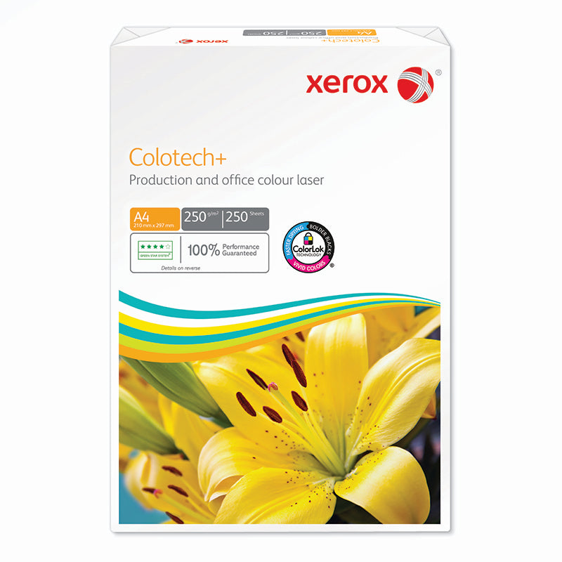 Xerox Colotech+ Beschichtetes Laserpapier Hochglanz – A4, 250 g/m², 1'000 Blatt
