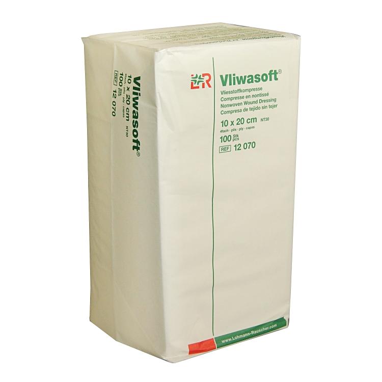 Lohmann und rauscher Lohmann & Rauscher Kompressen Vliwasoft – 100 × 100 mm, 6-lagig, unsteril, 100 Stück