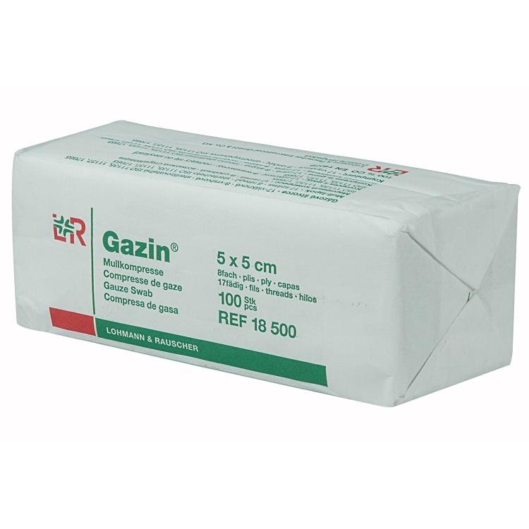 Lohmann und Rauscher Kompressen Gazin – 50 × 50 mm, 1000 Stück, unsteril
