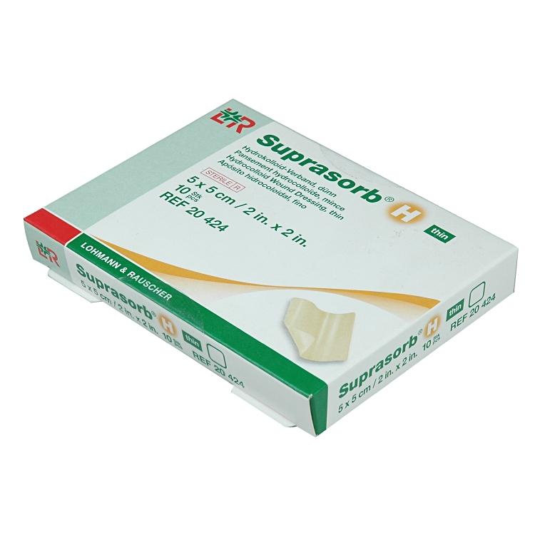 Lohmann und rauscher Lohmann & Rauscher Wundauflage Suprasorb H dünn – 50 × 50 mm, 10 Stück