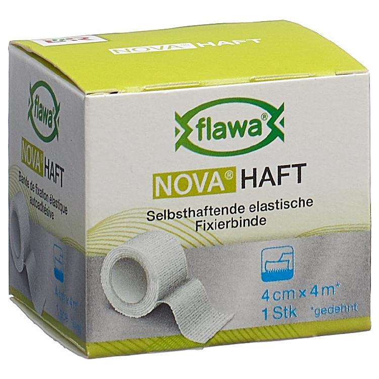 Lohmann und rauscher Flawa Binde Nova Haft – 40 mm × 4,0 m, selbsthaftend, weiss, latexfrei